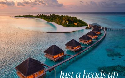 Just a heads-up, the Maldives is entering its peak season